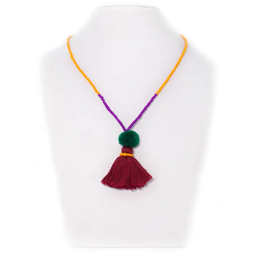 Beads & Tassel Necklace