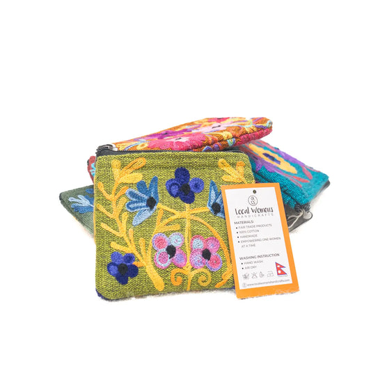 Embroidery Cotton Coin Purse