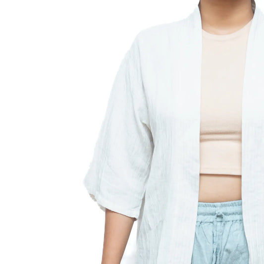 Bamboo & Hemp Short Kimono