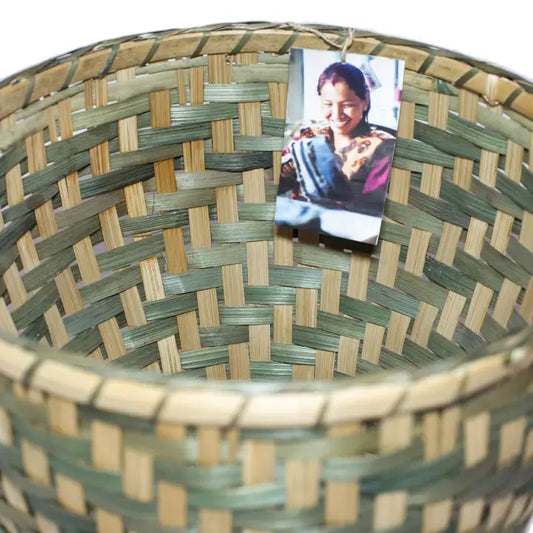 Bamboo Trash Can Storage