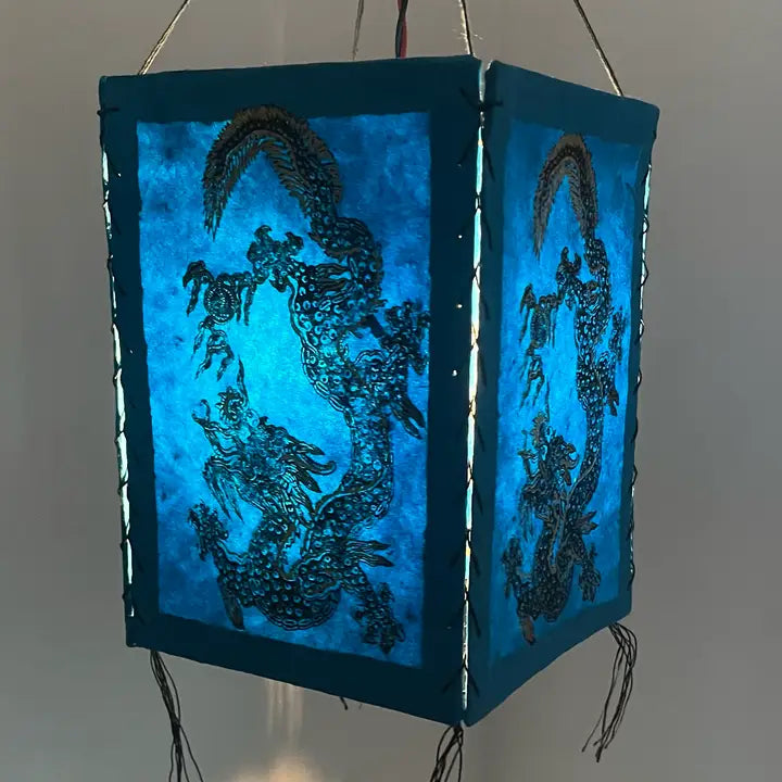 Square Lokta Paper Lantern
