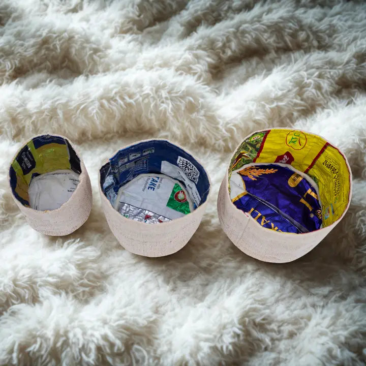 Handwoven Hemp Plant Pot Cover