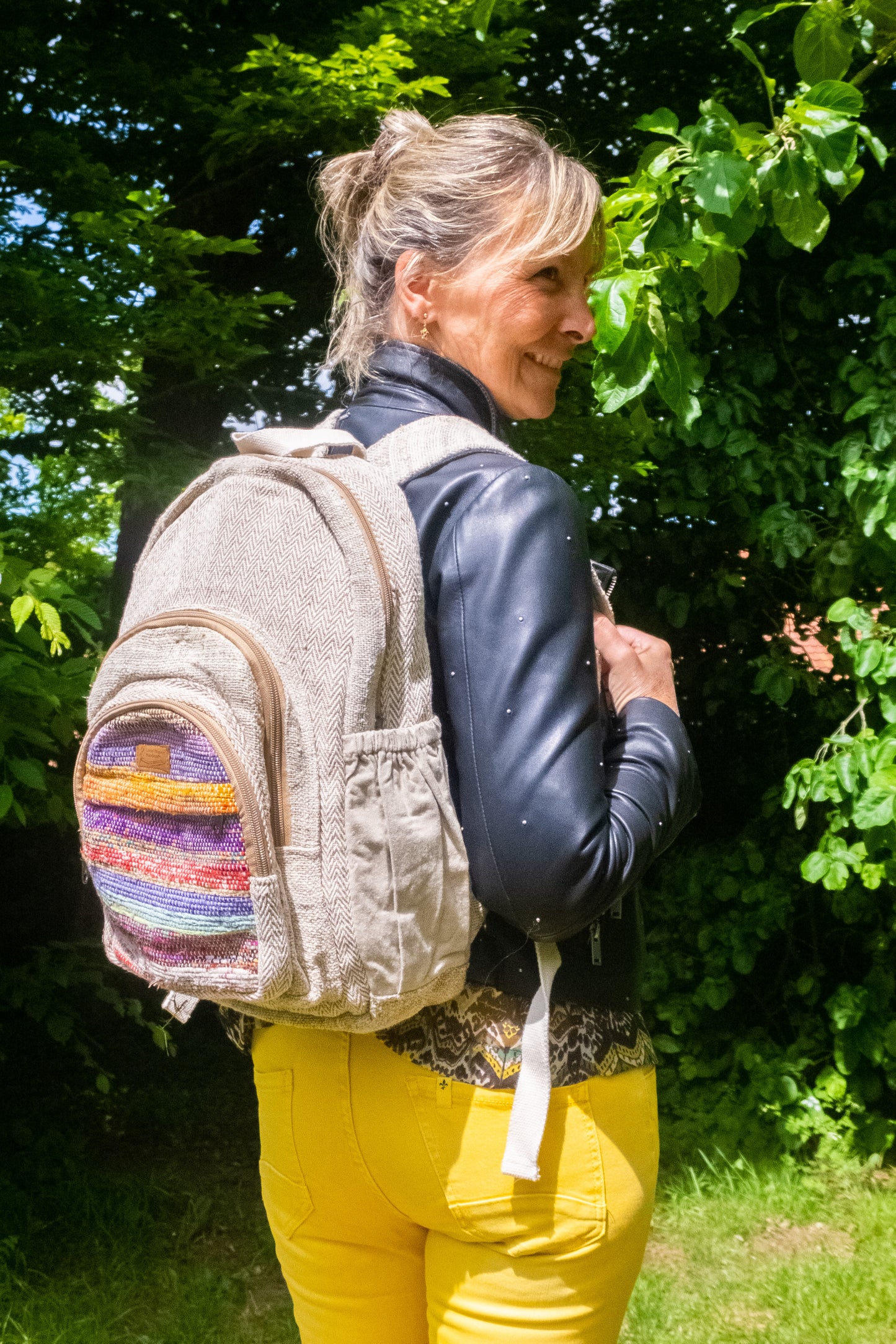 Handwoven Hemp Backpack