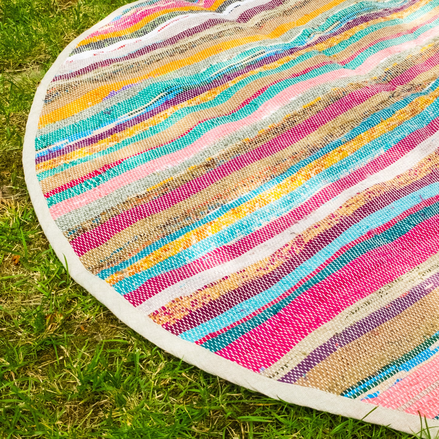 Rainbow Round Throw