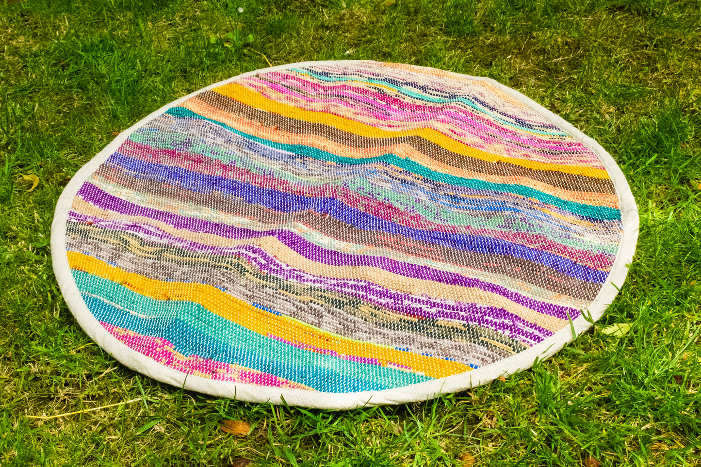 Rainbow Round Throw