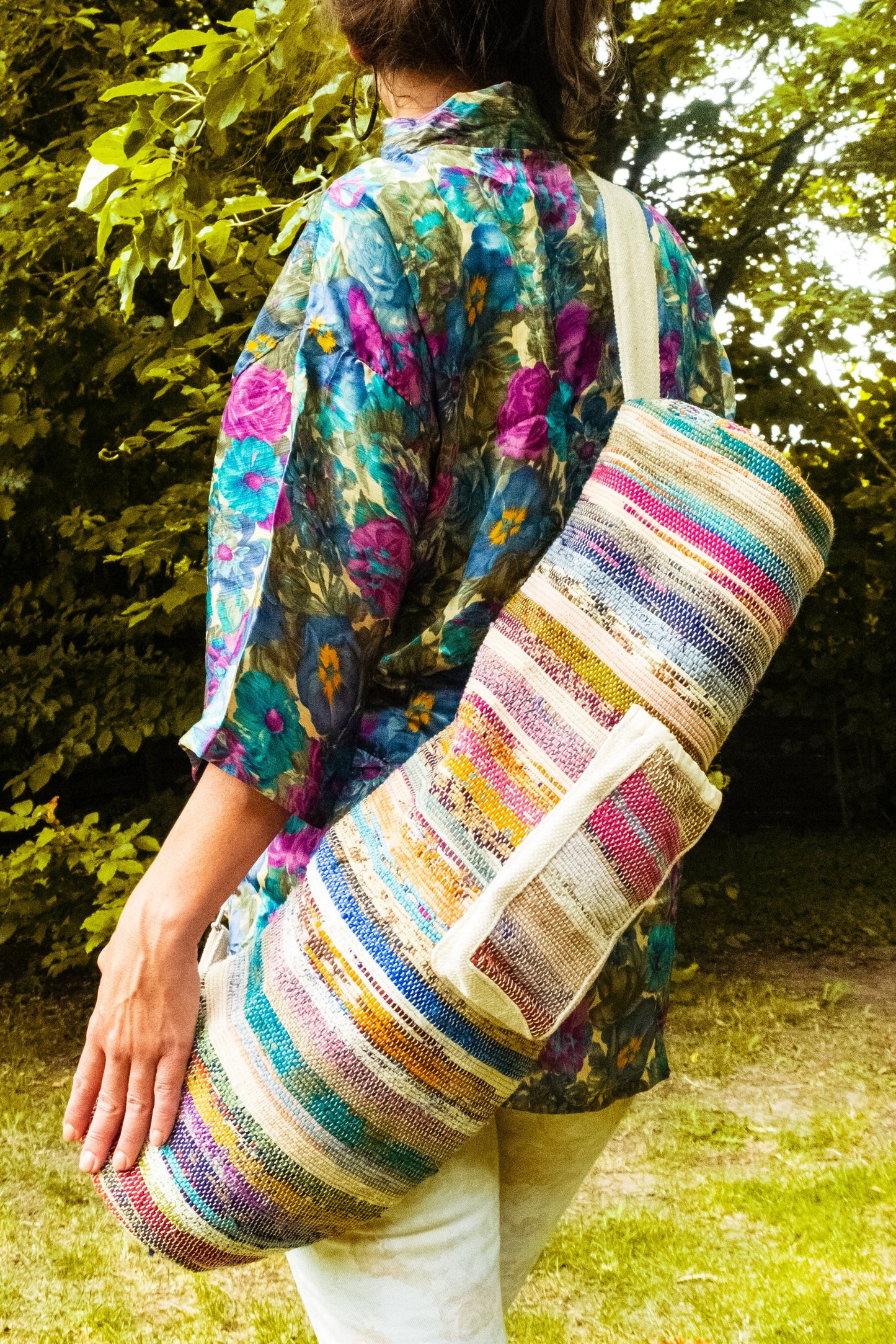 Upcycled Yoga Mat & Bag Set