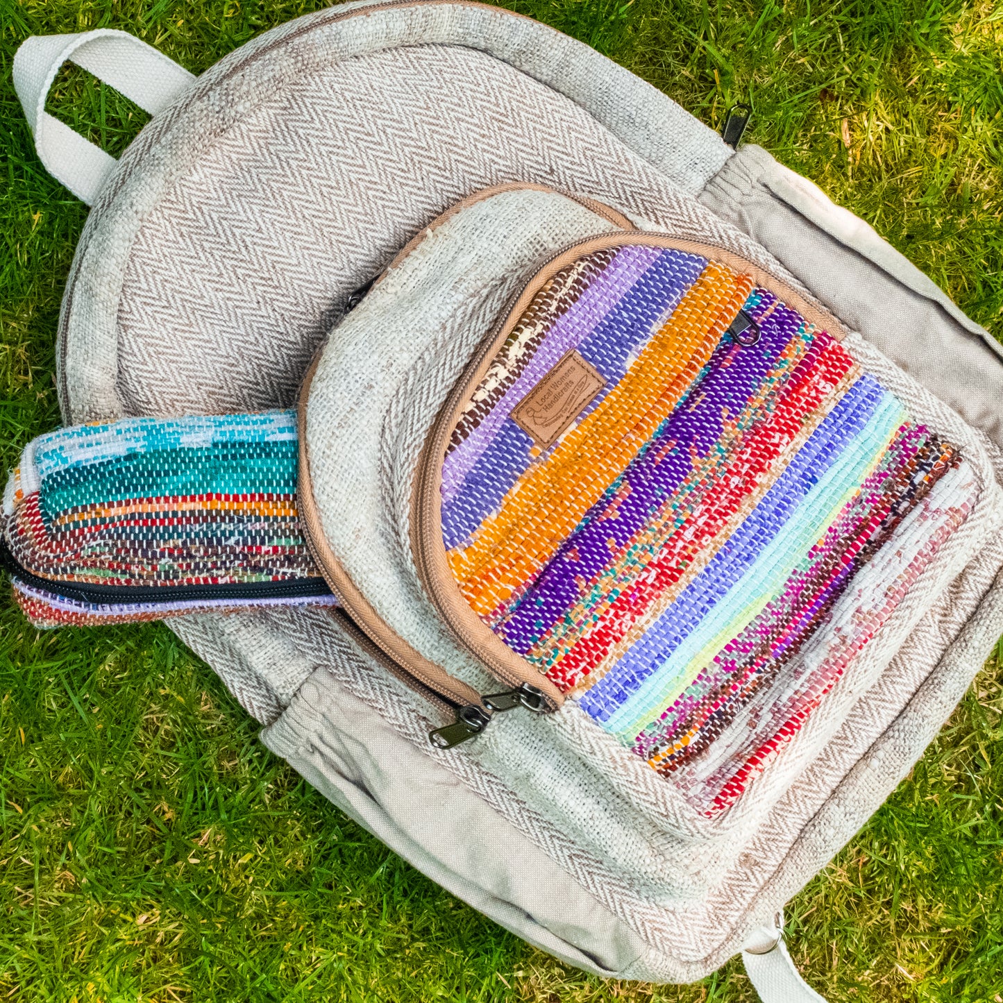 Handwoven Hemp Backpack