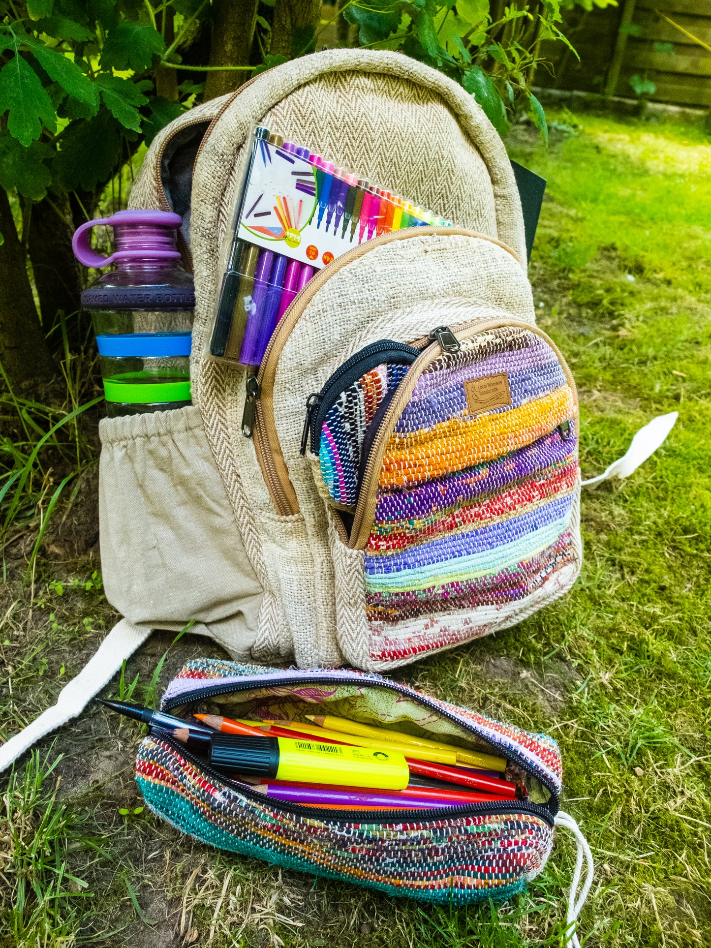 Handwoven Hemp Backpack