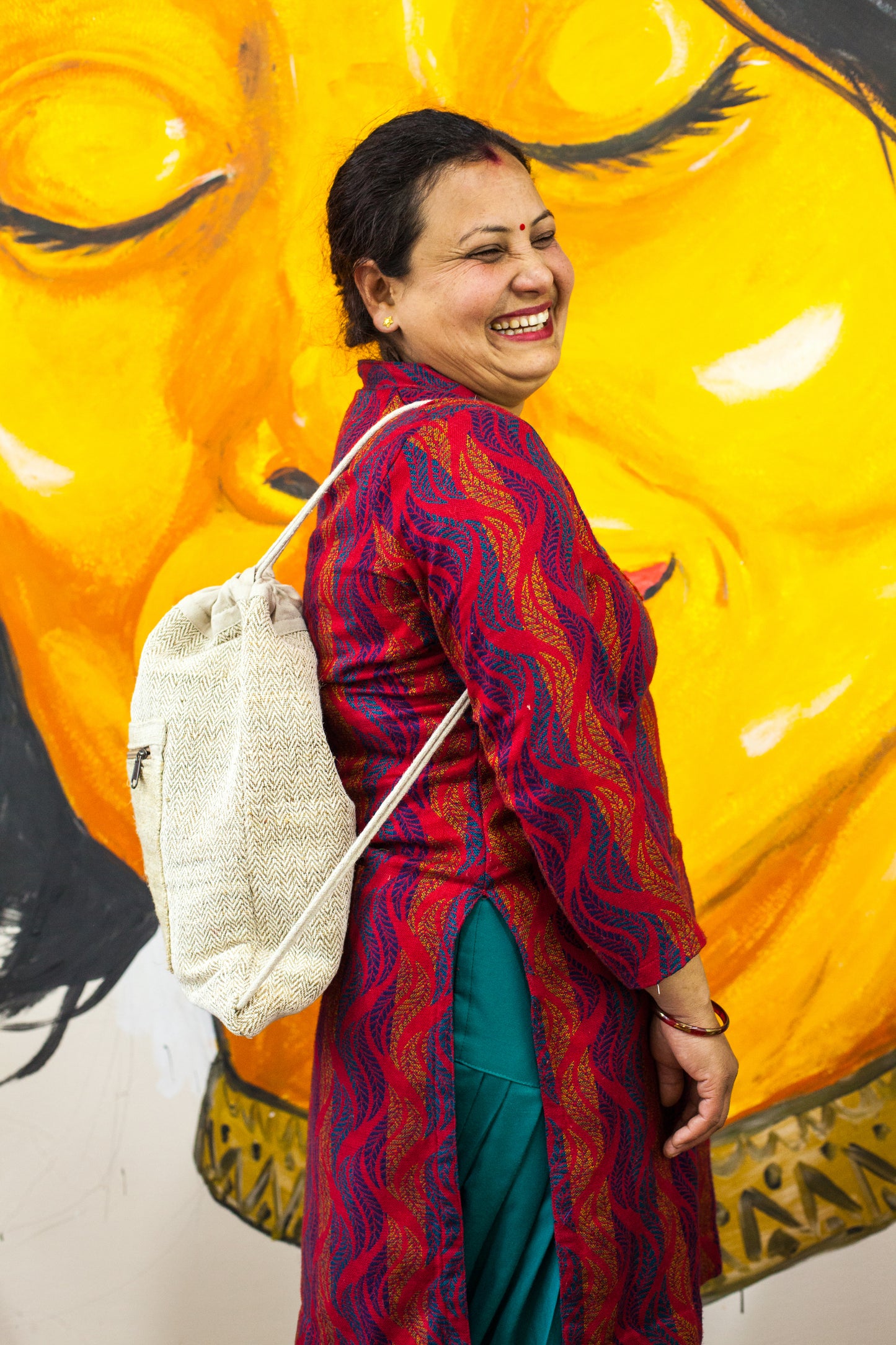 Drawstring Hemp Cotton Bag