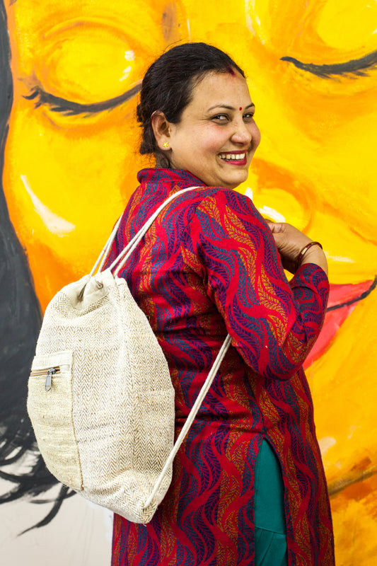 Drawstring Hemp Cotton Bag