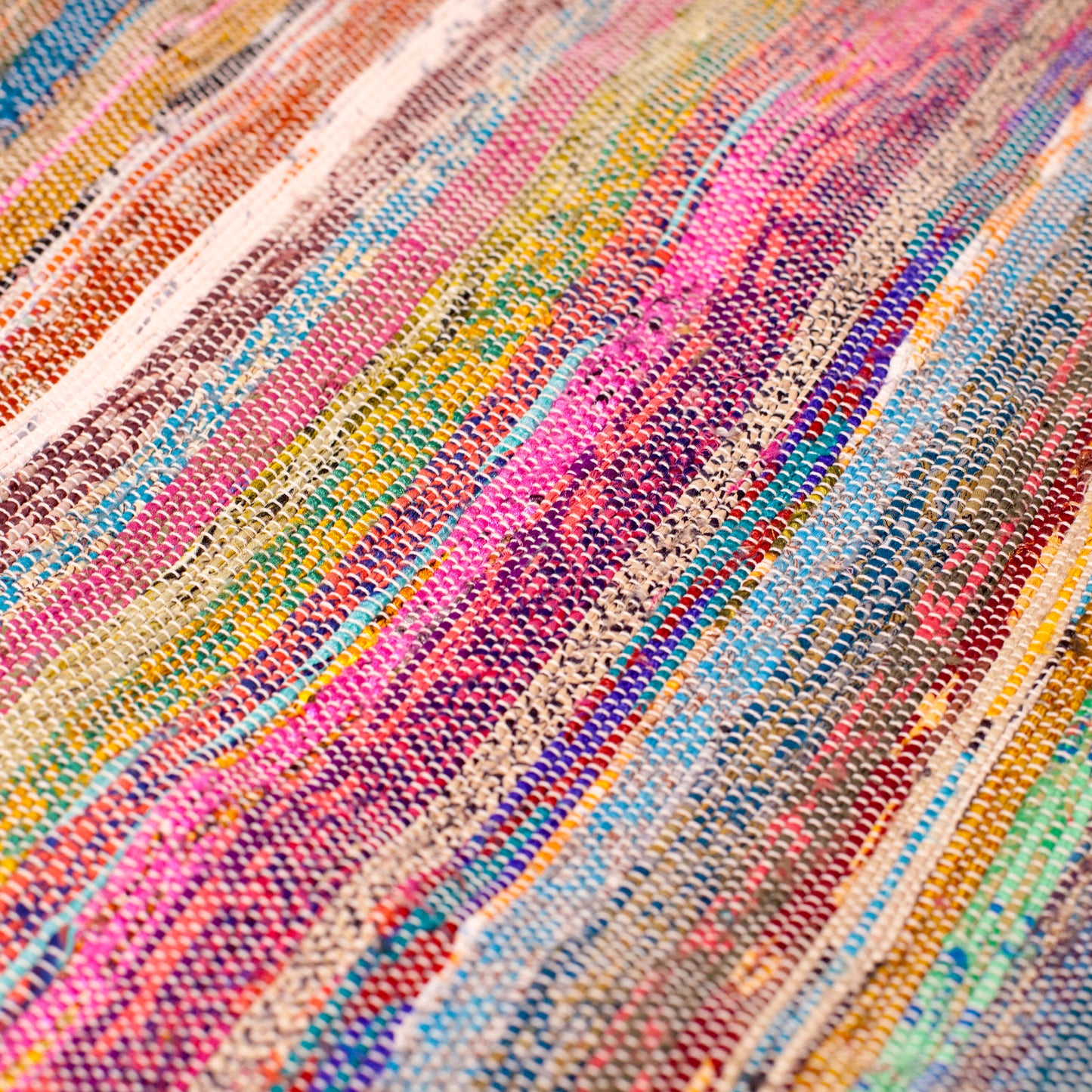 Rainbow Round Throw