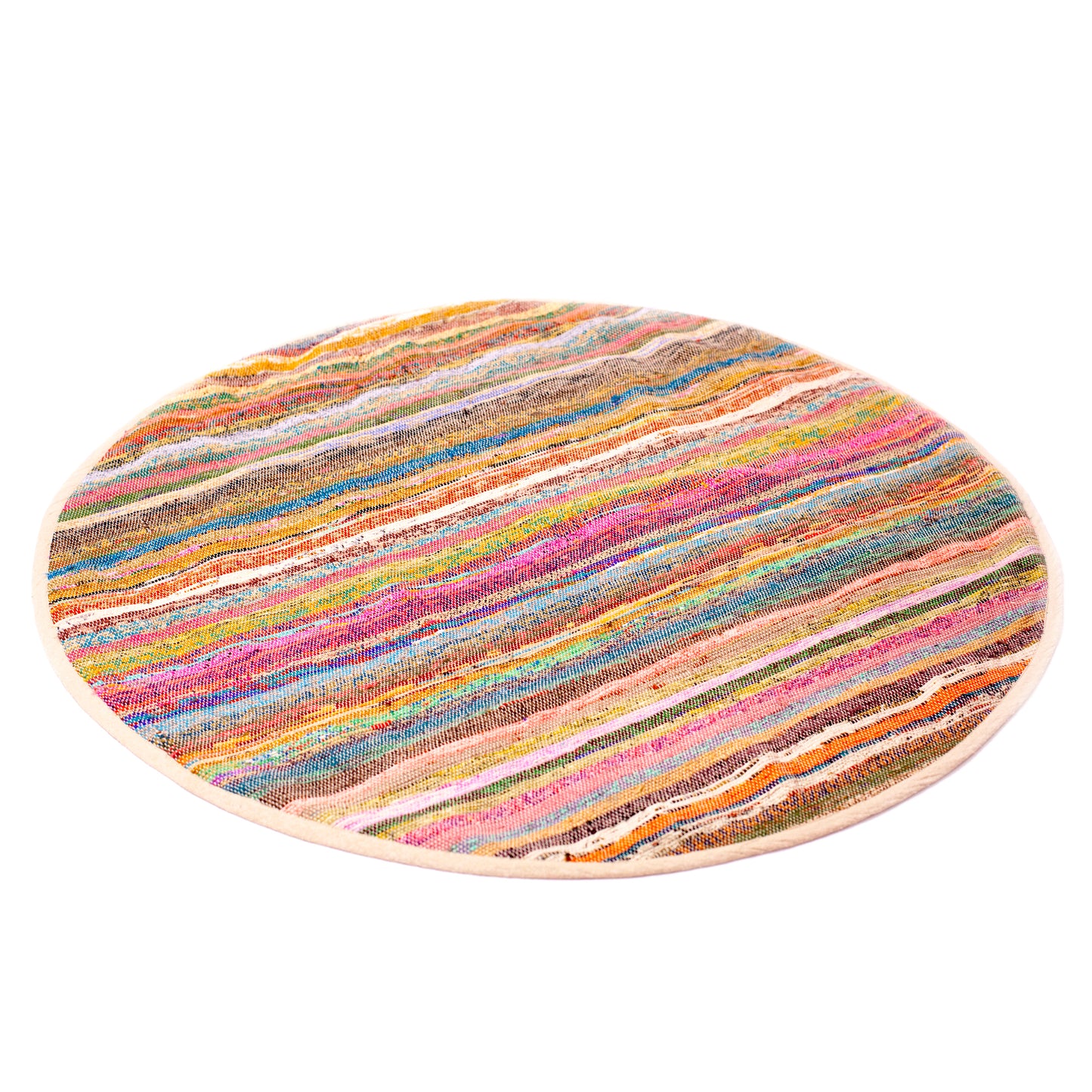 Rainbow Round Throw