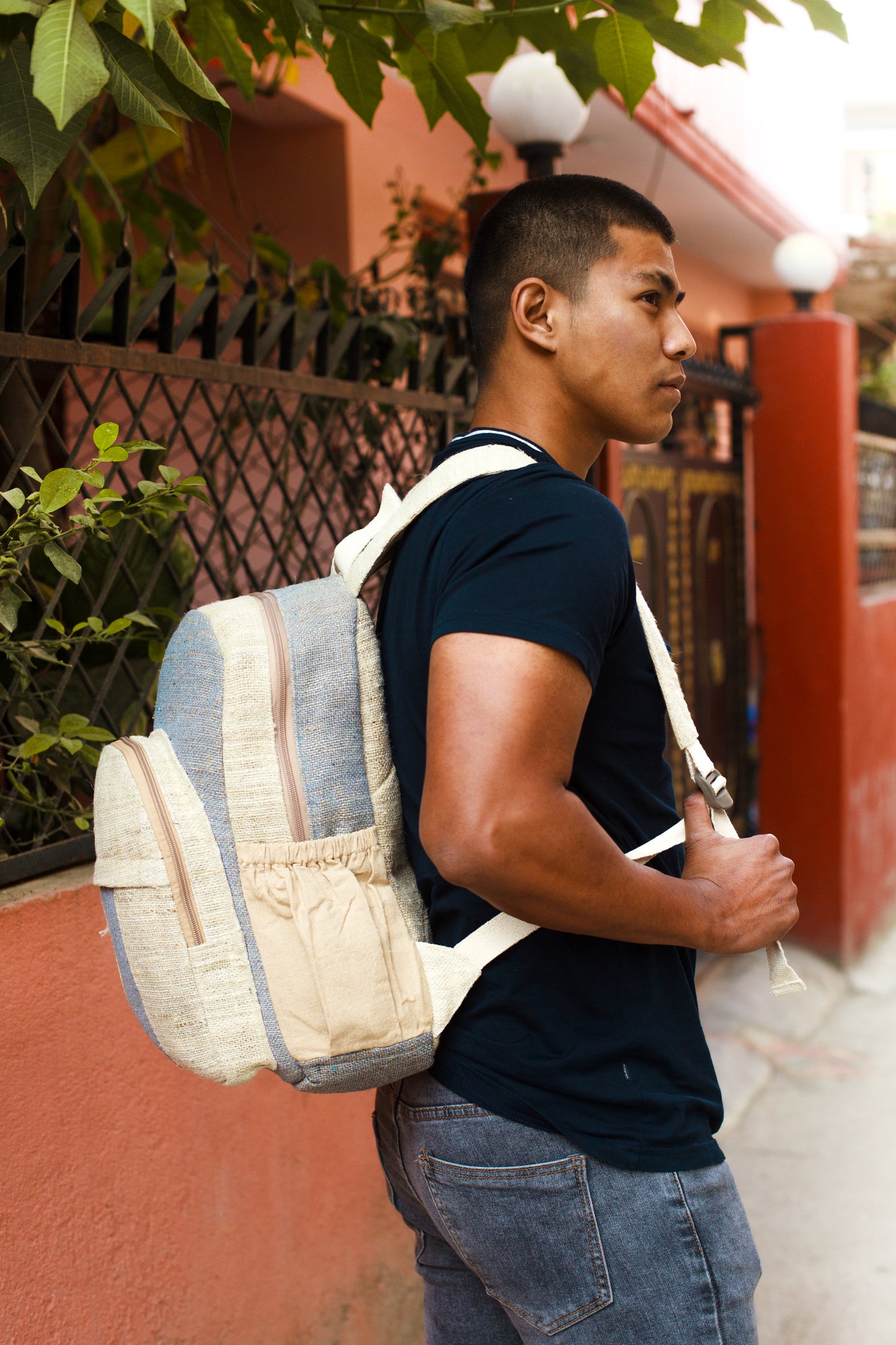 Handwoven Hemp Backpack