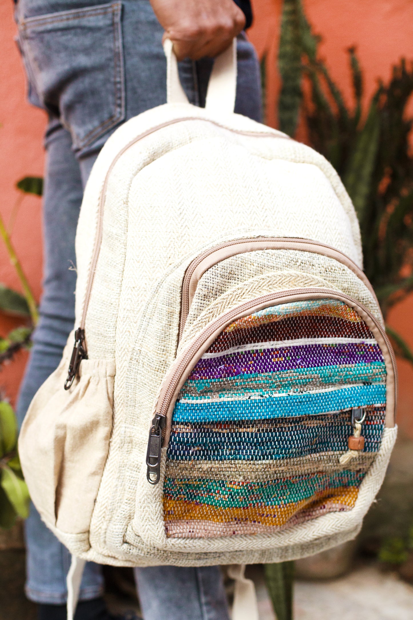 Handwoven Hemp Backpack