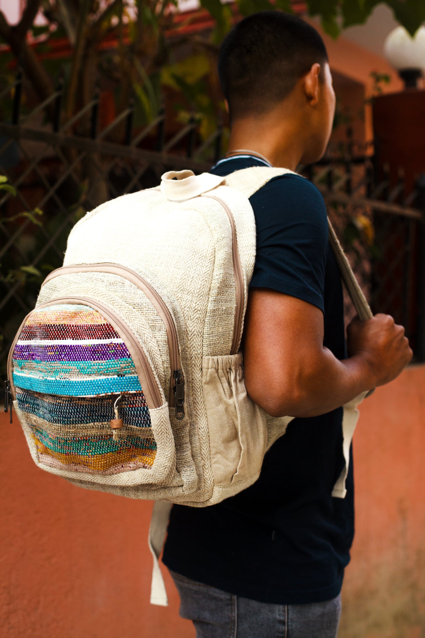 Handwoven Hemp Backpack