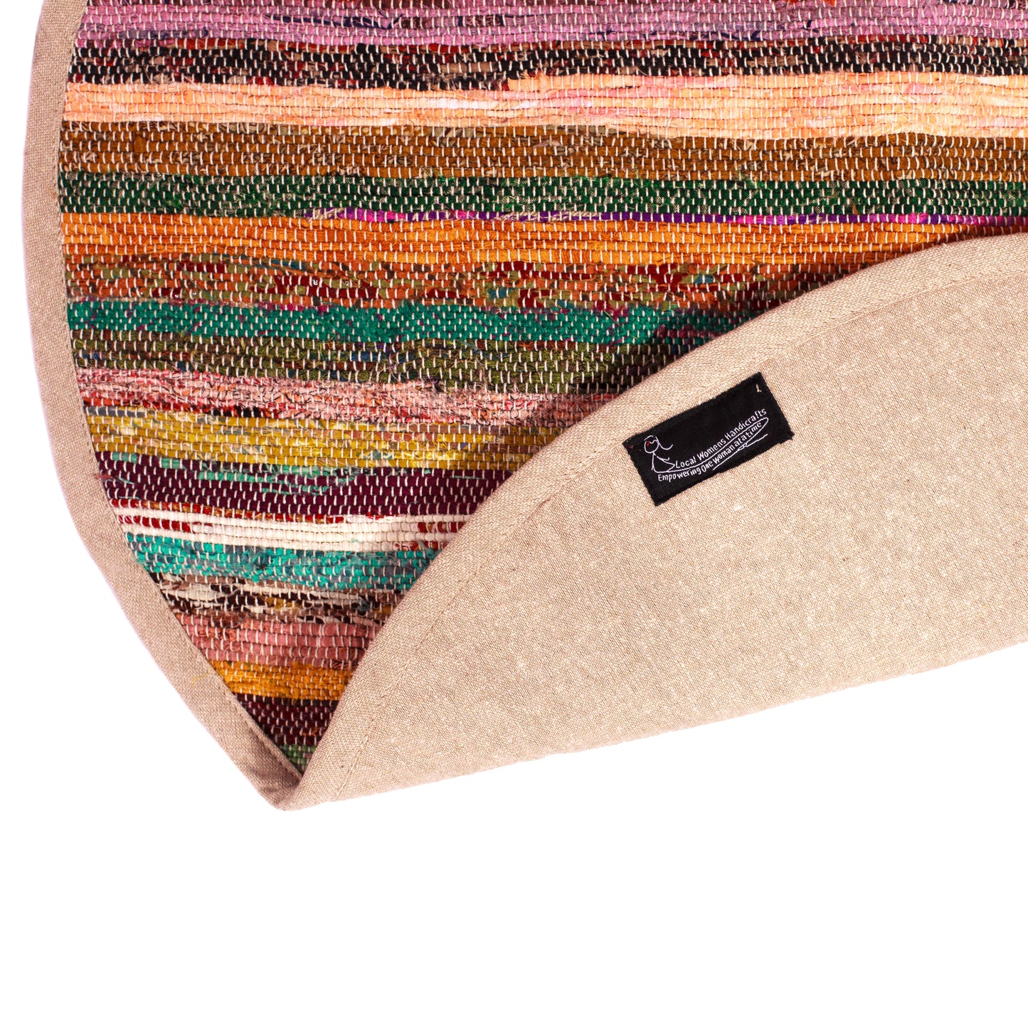 Rainbow Round Throw