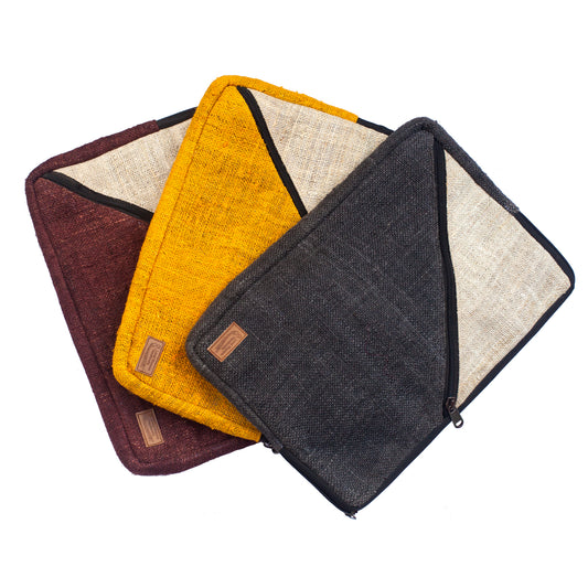 Geometric Hemp Laptop Sleeve