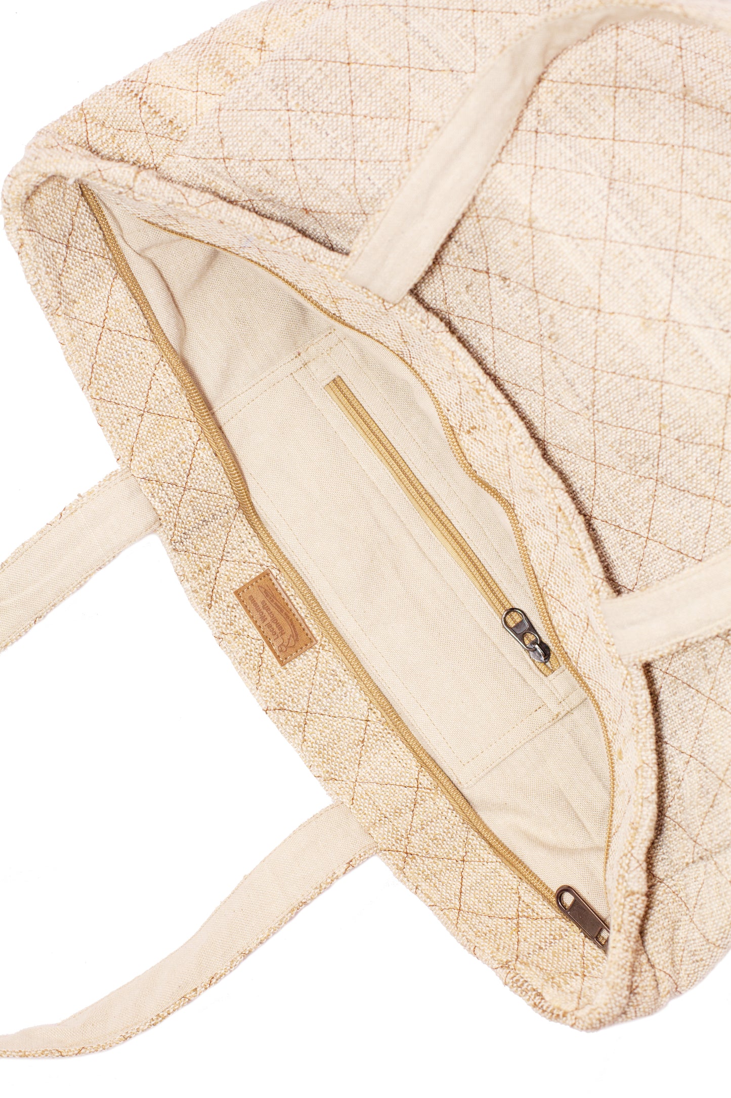 Spacious Hemp and Cotton Tote Bag