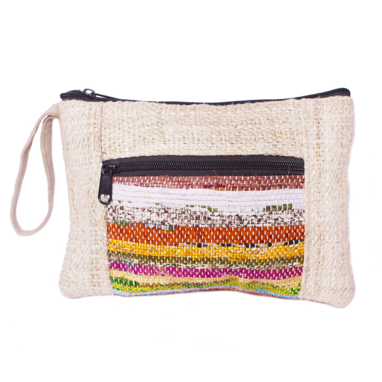 Upcycled Sari and Hemp Purse