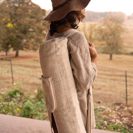 Natural Hemp Yoga Mat Bag