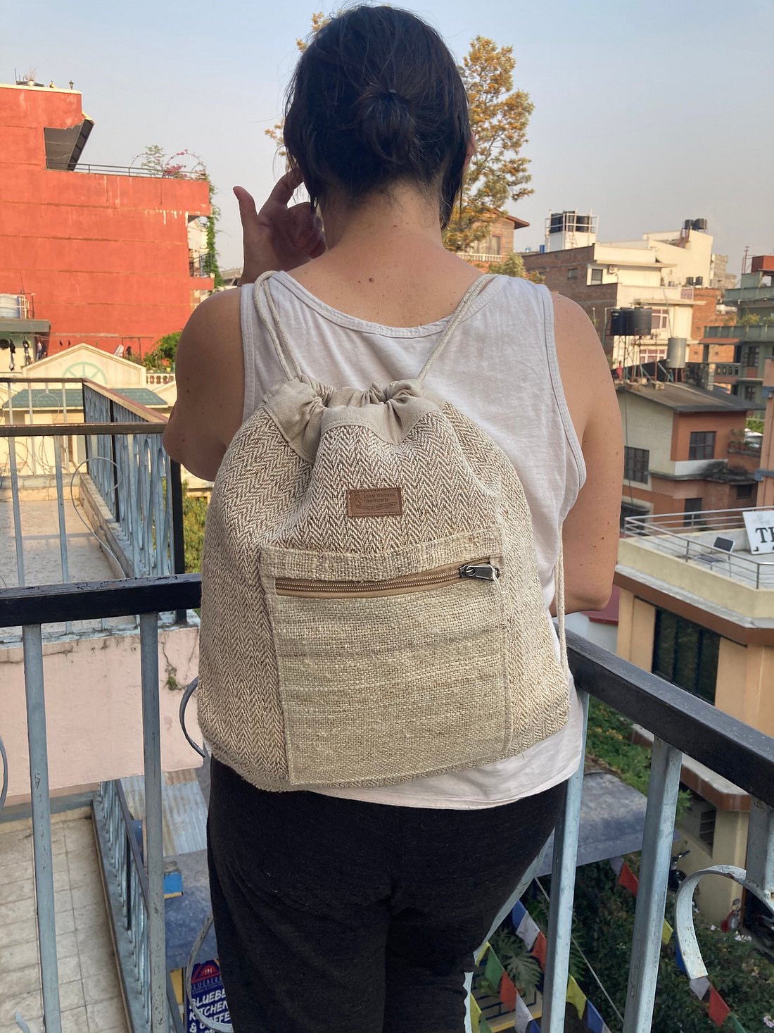 Drawstring Hemp Cotton Bag