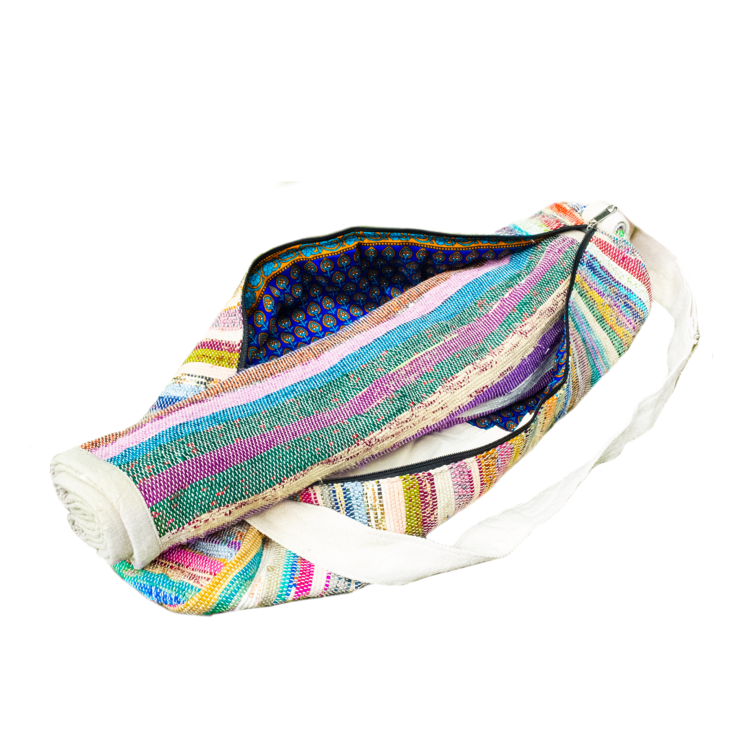 Upcycled Yoga Mat & Bag Set