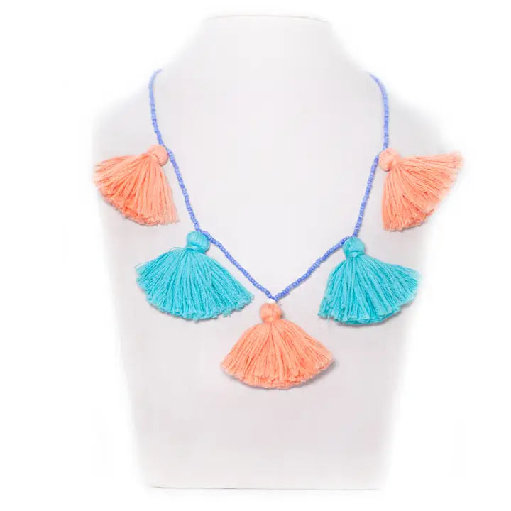 Beads & Tassel Necklace
