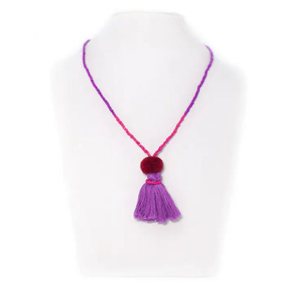 Beads & Tassel Necklace