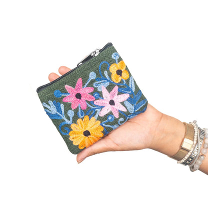 Embroidery Cotton Coin Purse
