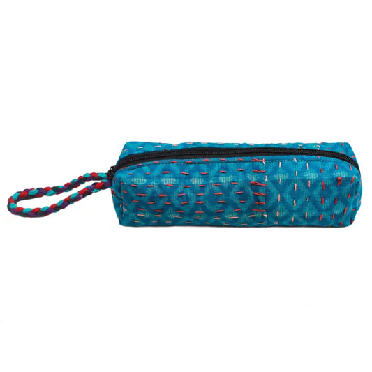 Kantha Sari Pencil Case