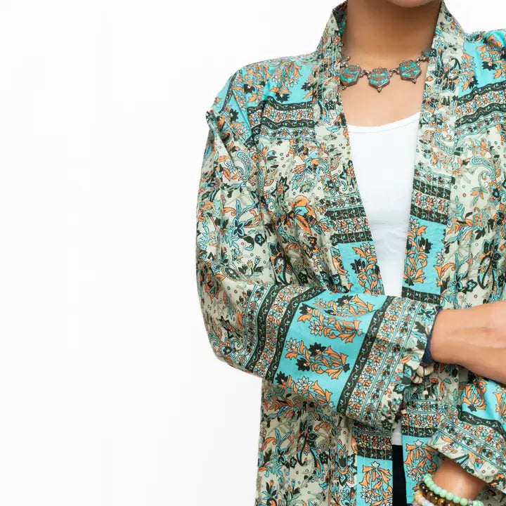 Long Sleeves Upcycled Kimono