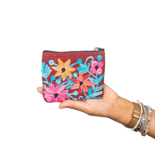 Embroidery Cotton Coin Purse