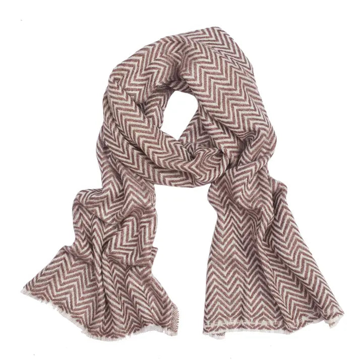 Small Pattern Wool Scarf