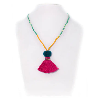 Beads & Tassel Necklace