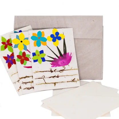 Flowers Postcards Set of 3