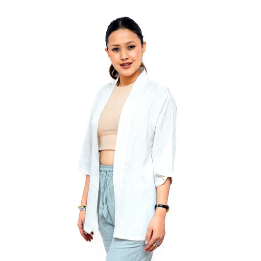 Bamboo & Hemp Short Kimono