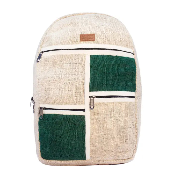 Square Hemp Backpack
