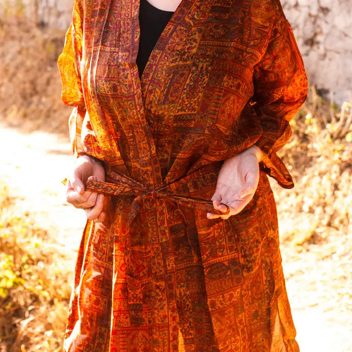Long Sleeves Upcycled Kimono