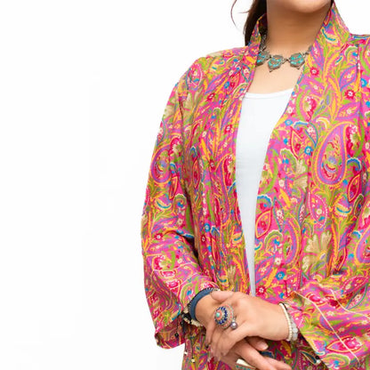 Long Sleeves Upcycled Kimono