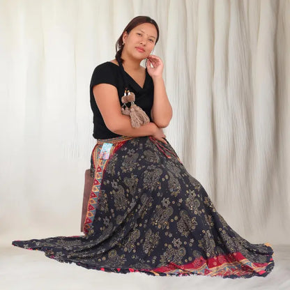 Recycled Ethnic Ghagra Skirt