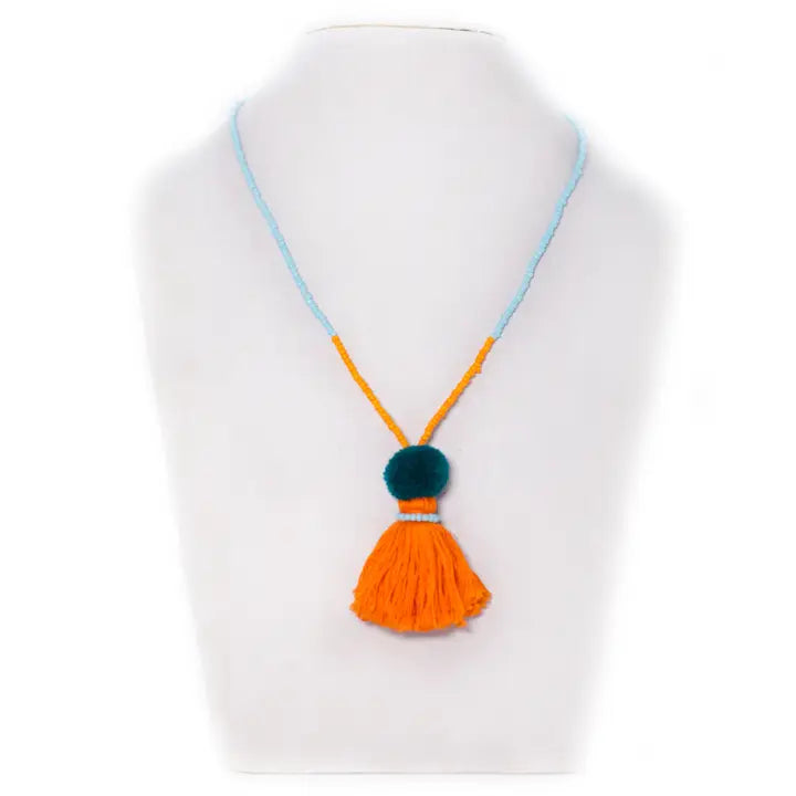 Beads & Tassel Necklace