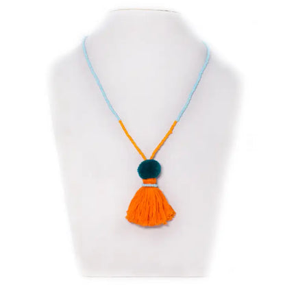Beads & Tassel Necklace