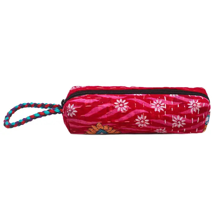 Kantha Sari Pencil Case