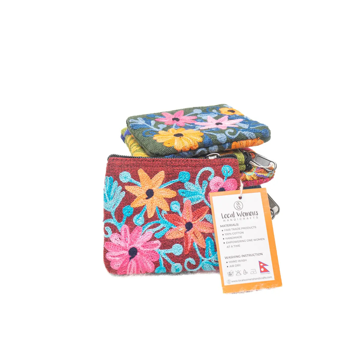 Local Purse Embroidery Cotton Coin Purse – Local Women's Handicrafts