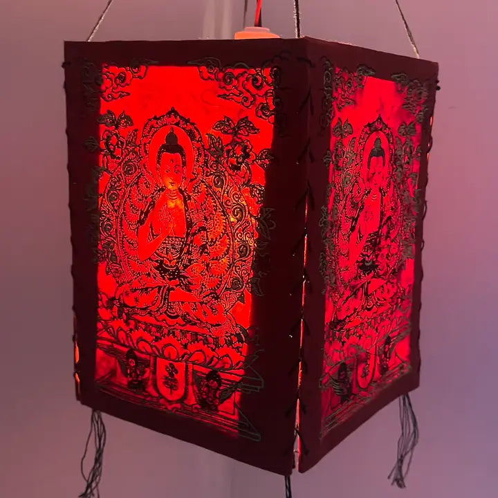 Square Lokta Paper Lantern