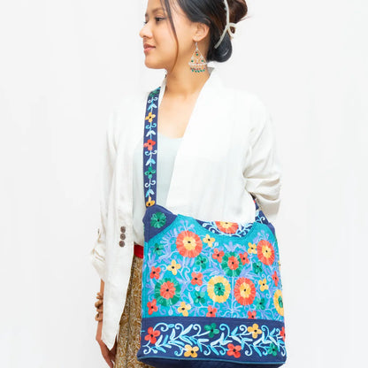 Basanta Embroidery Cotton Shoulder Bag