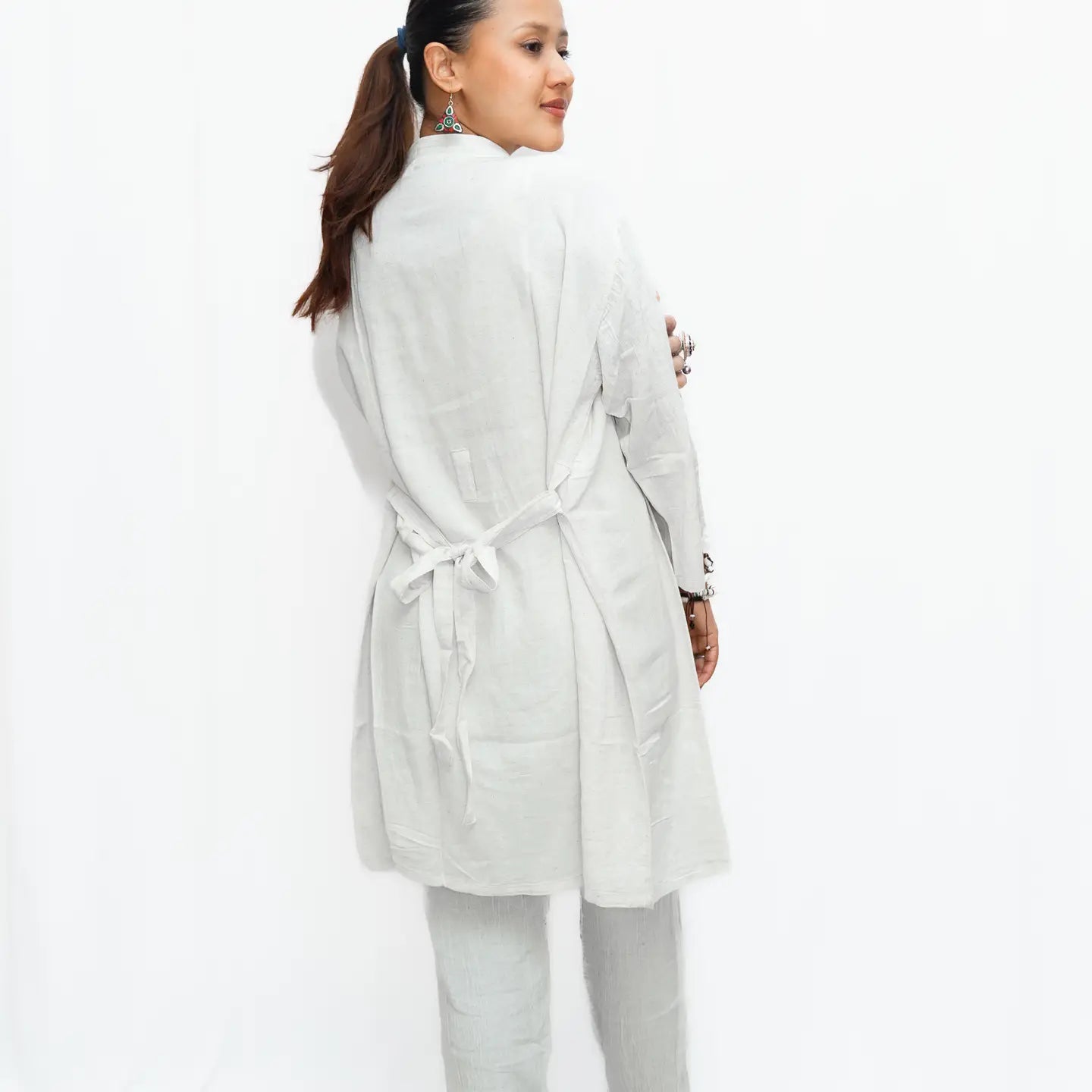 Bamboo and Hemp Long Kimono