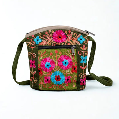 Cotton Embroidery Chakka Bag