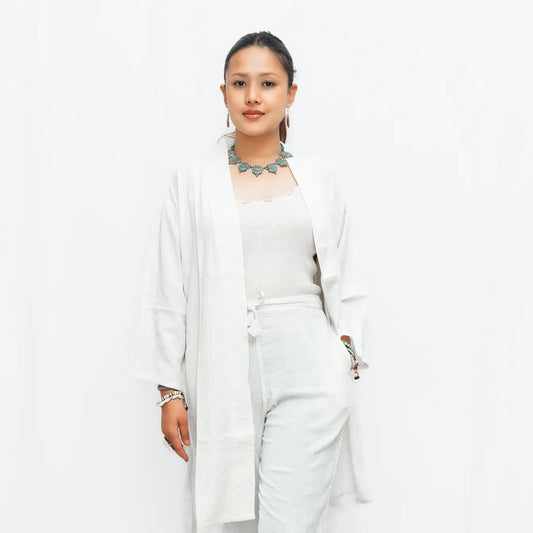 Bamboo and Hemp Long Kimono