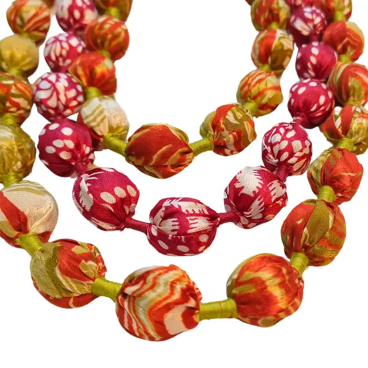 Upcycled Silk Necklace